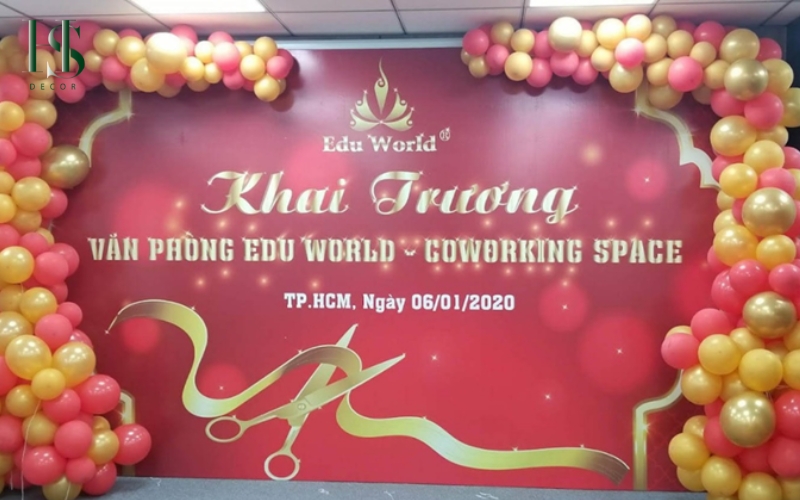 Tổng hợp các mẫu backdrop khai trương công ty đẹp